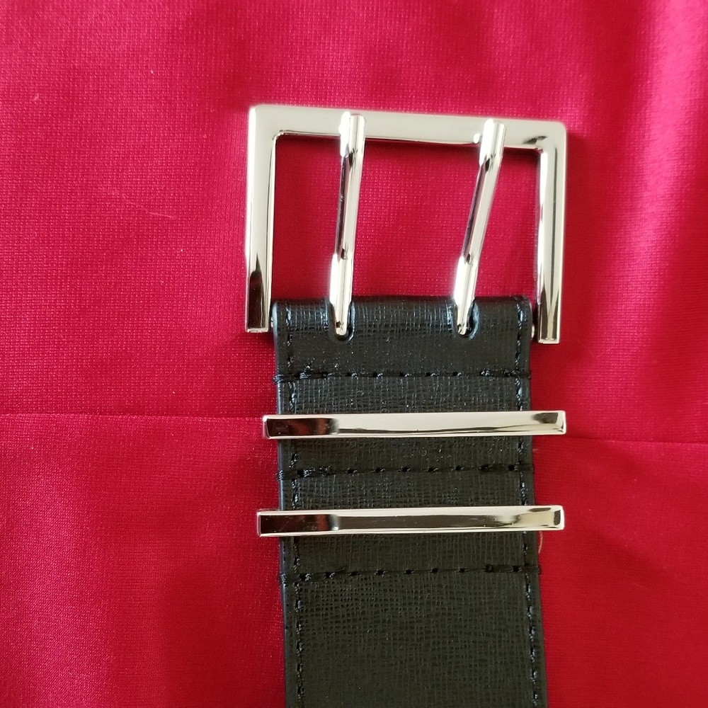 Lane Bryant Double Prong Stretch Black Belt